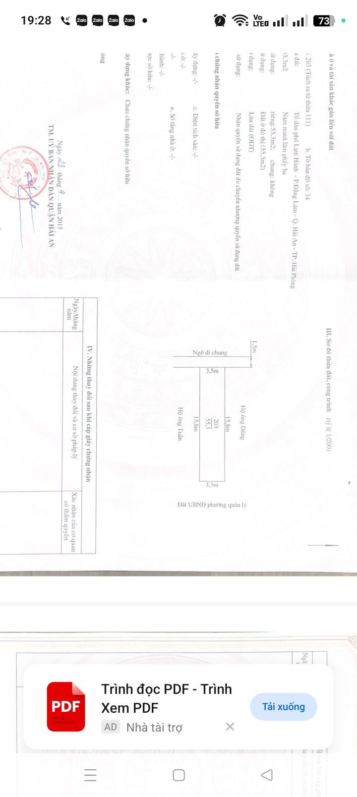 Nhà 2.5 tầng mặt ngõ Lực Hành - Hải An 55.3m² giá 2.35 tỷ - Đầu tư sinh lời!