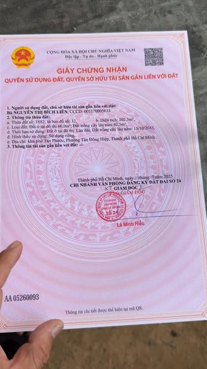 Bán gấp FrontHouse mặt tiền đường Cây Da, Dĩ An 102m² chỉ 3 tỷ!