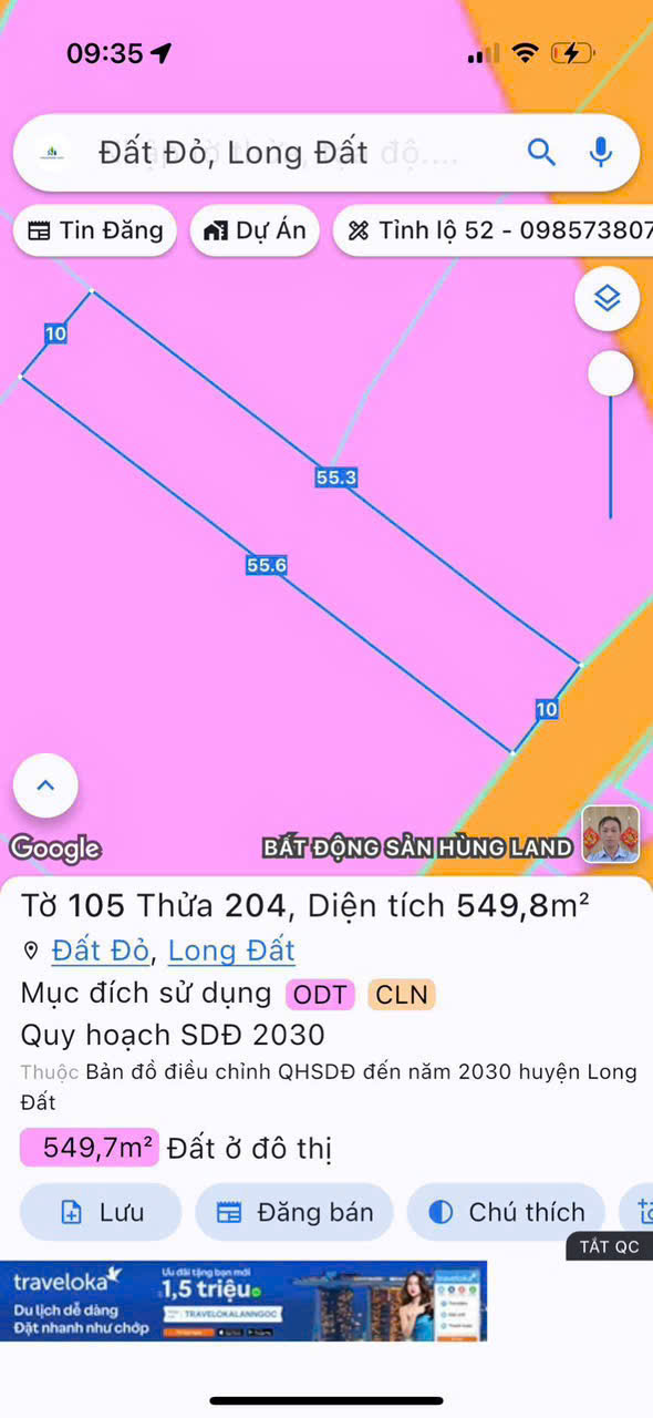 Đất nền trung tâm thị trấn Đất Đỏ 550m² giá 2.2 tỷ - Đầu tư sinh lời!