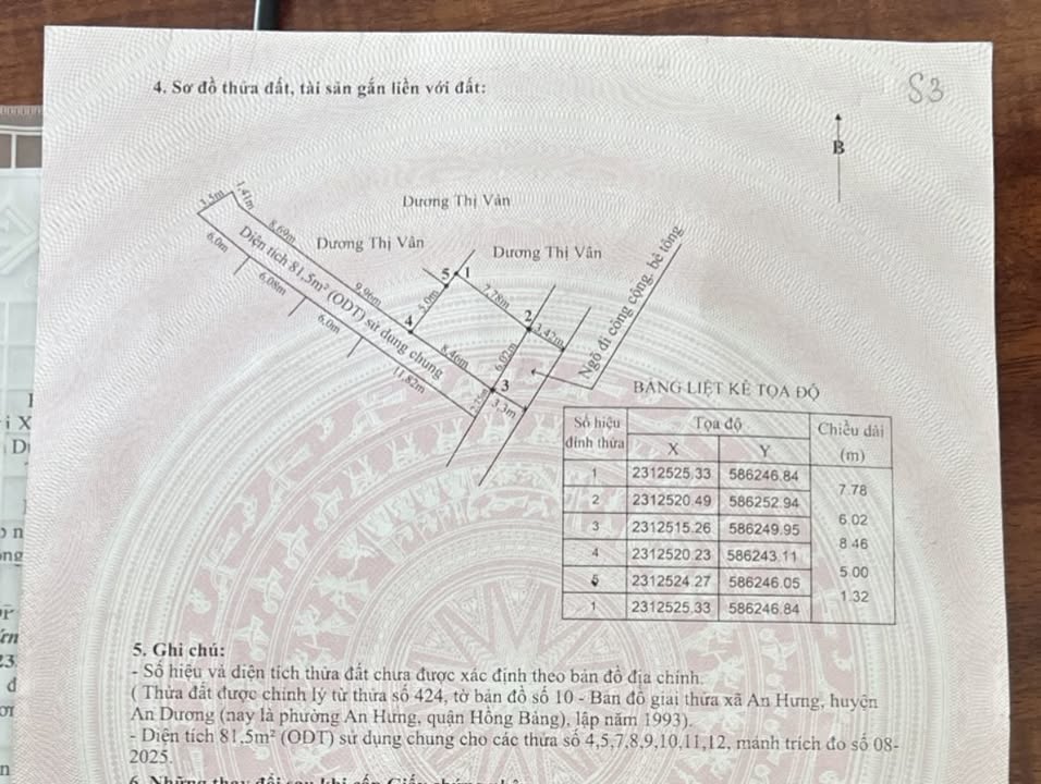 Đất lô góc An Hưng, Hồng Bàng 50m² giá 950 triệu - Đường ô tô vào tận nơi!