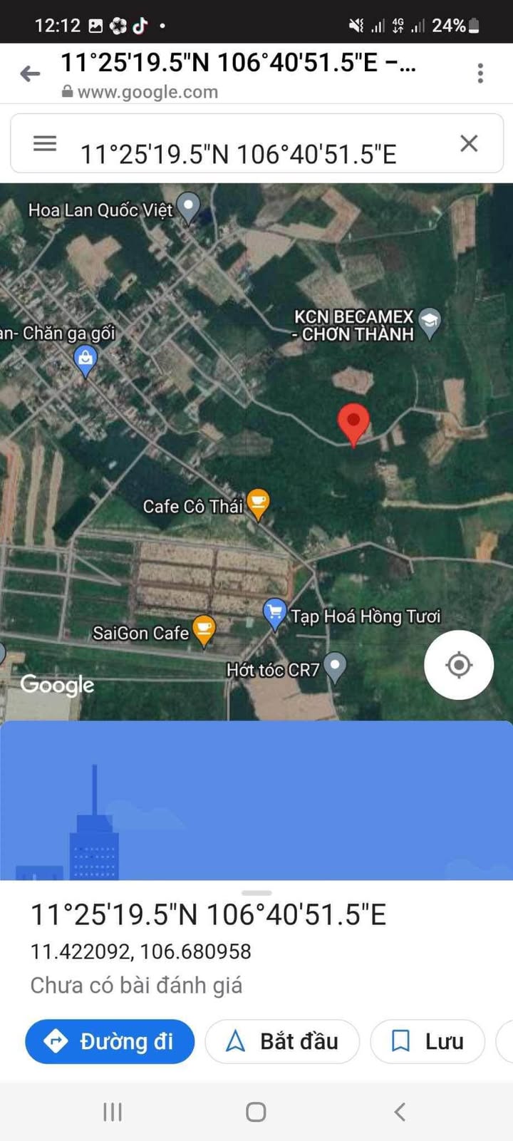 Đất nền 500m² phường Minh Thành, thị xã Chơn Thành - Giá chỉ 300 triệu!