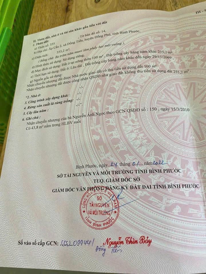 Đất nền Ấp Cầu 2, Đồng Tiến, 1700m² chỉ 950 triệu - Cơ hội đầu tư hấp dẫn!