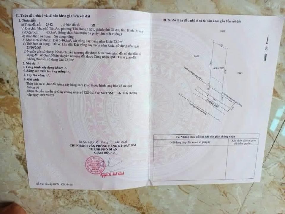 Nhà Trệt Lầu Tân Đông Hiệp 64m² giá 2,6 tỷ - Sát QL 1K, giao thông thuận tiện!