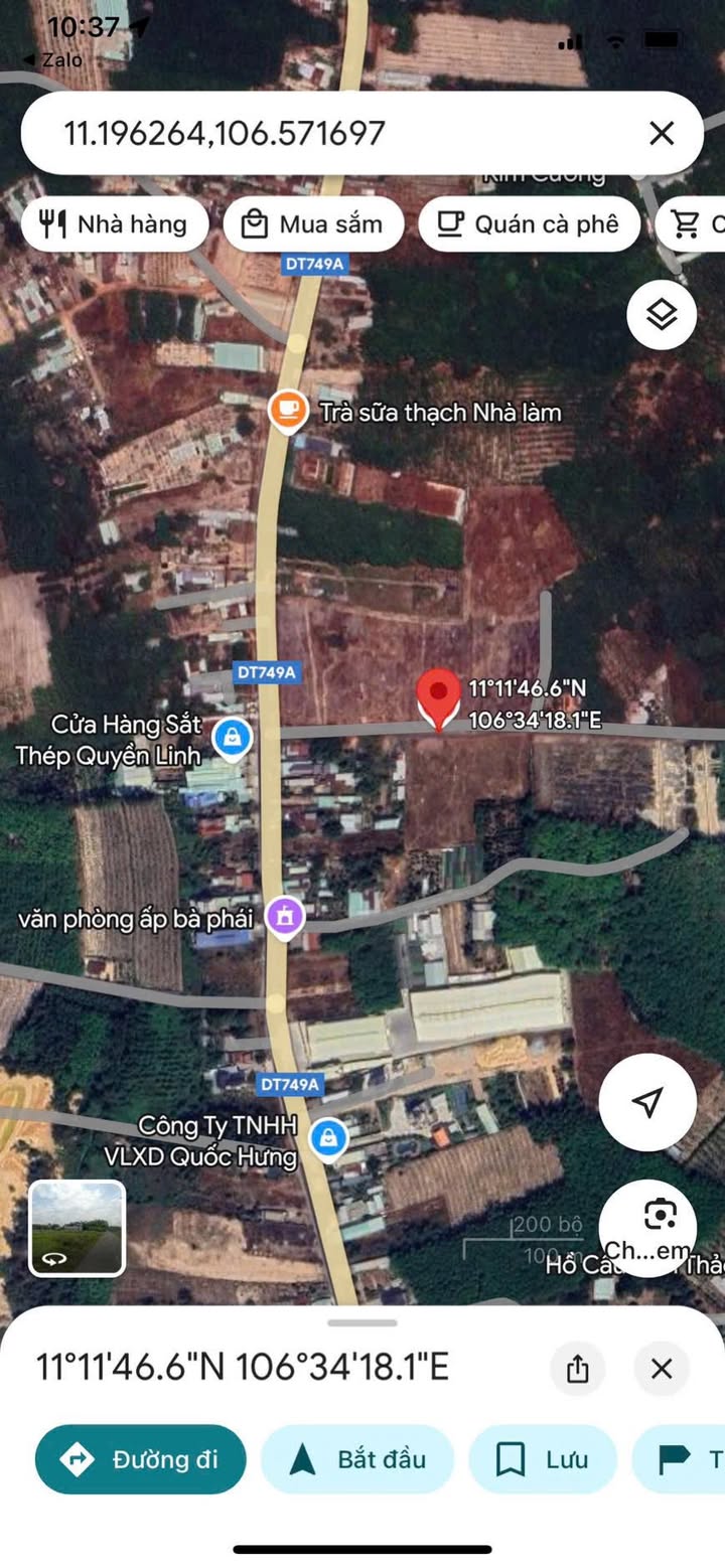 Đất nền Bàu Bàng 530m² giá 1.3 tỷ - Mặt tiền đường nhựa LN27