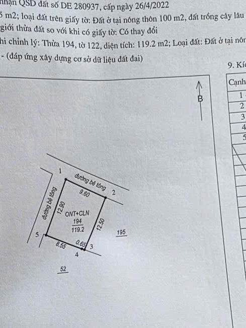 Đất nền Định Sơn, Cẩm Giàng 119m² giá chỉ 1 tỷ - Lô góc, vị trí đắc địa!