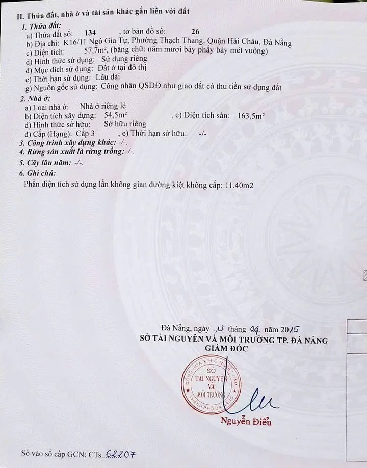 Nhà 3 tầng đường Ngô Gia Tự, Đà Nẵng 57m² giá 5.5 tỷ - Gần đường chính, thông tứ hướng!