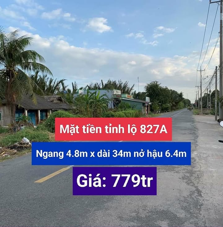 Đất nền chính chủ xã Thanh Vĩnh Đông, Châu Thành 163.2m² giá 779 triệu - Cơ hội đầu tư tuyệt vời!