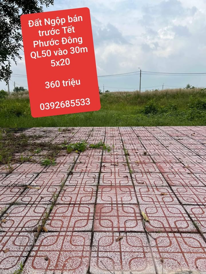 Đất nền KDC Phước Đông 100m² giá 360 triệu - Cơ hội vàng cho nhà đầu tư!