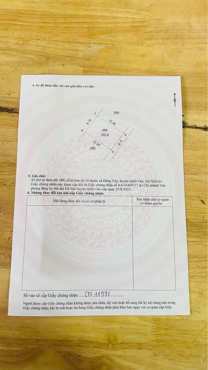 Đất thổ cư 100m² tại Đông Yên, Quốc Oai - Bán gấp, mặt tiền 8m!