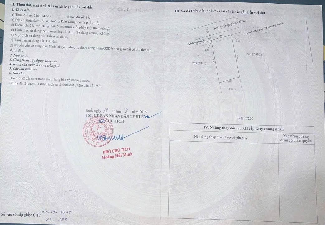 Nhà mặt tiền Kiệt ô tô Kim Long 51,1m² giá 1.2 tỷ - Vị trí đẹp, thuận tiện di chuyển!