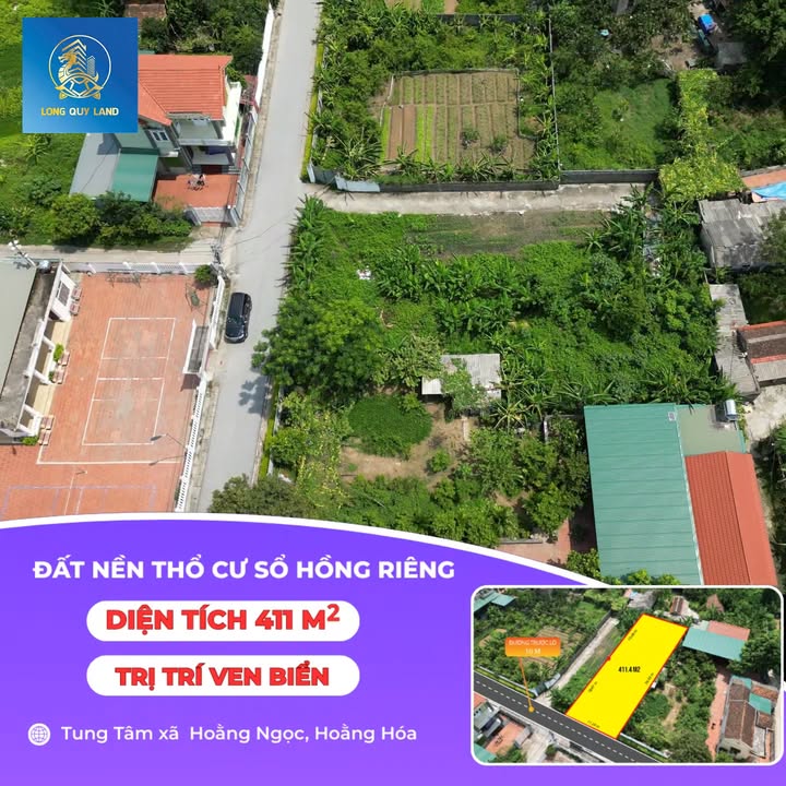 Lô đất Hoằng Hóa 400m² giá chỉ 2.67 tỷ - Cơ hội đầu tư hiếm có!