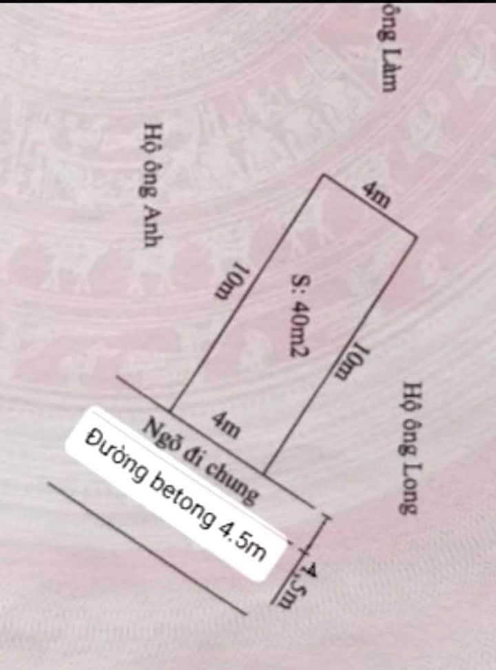 Đất nền Cát Vũ, Tràng Cát 40m² giá 1.4 tỷ - Sổ đỏ chính chủ, mặt ngõ 4.5m!