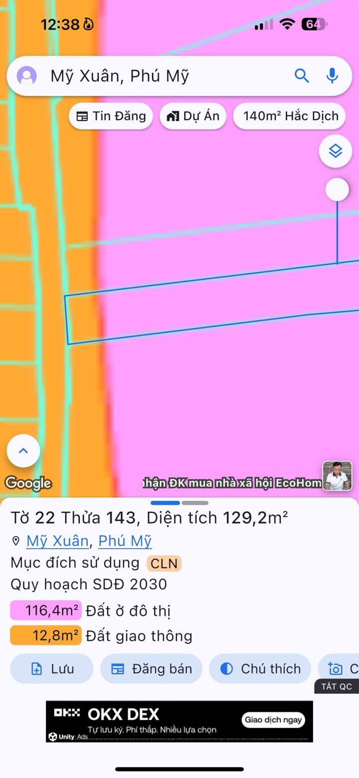 Đất nền Mỹ Xuân Phú Mỹ 120m² giá thỏa thuận - Vị trí đắc địa gần quốc lộ 51