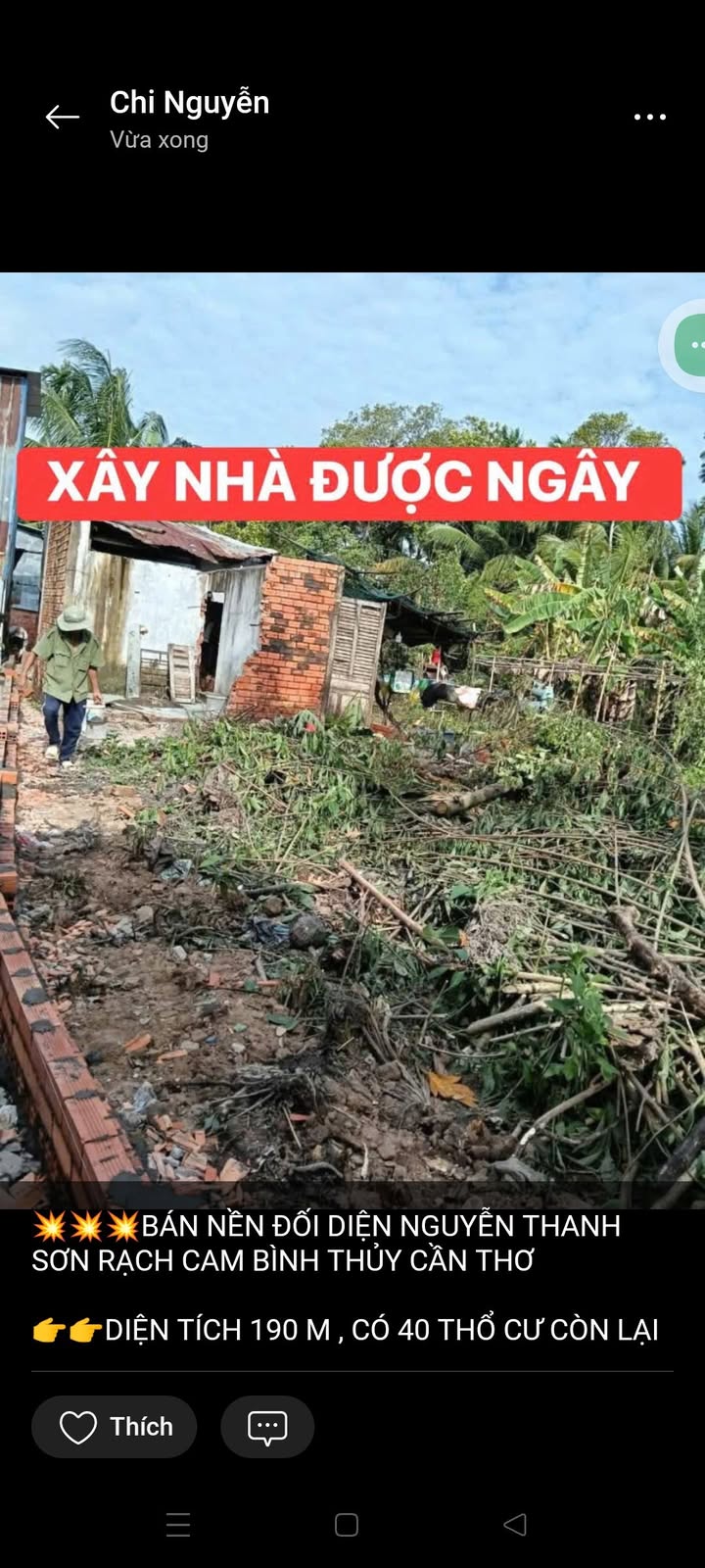 Đất nền Bình Thủy Cần Thơ 190m² giá 600 triệu - Cơ hội đầu tư tuyệt vời!