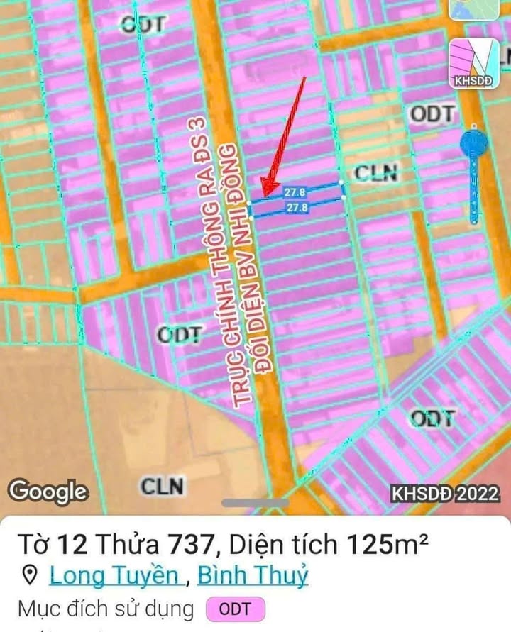 Đất nền đẹp Khu Dầu Khí Bình Thủy 125m² giá 3.2 tỷ - Pháp lý rõ ràng!