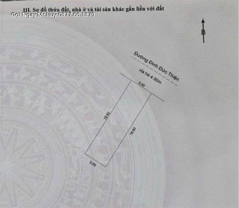 Lô đất mặt tiền Đinh Đức Thiện - 93m² giá 6.8 tỷ - Đầu tư bền vững!