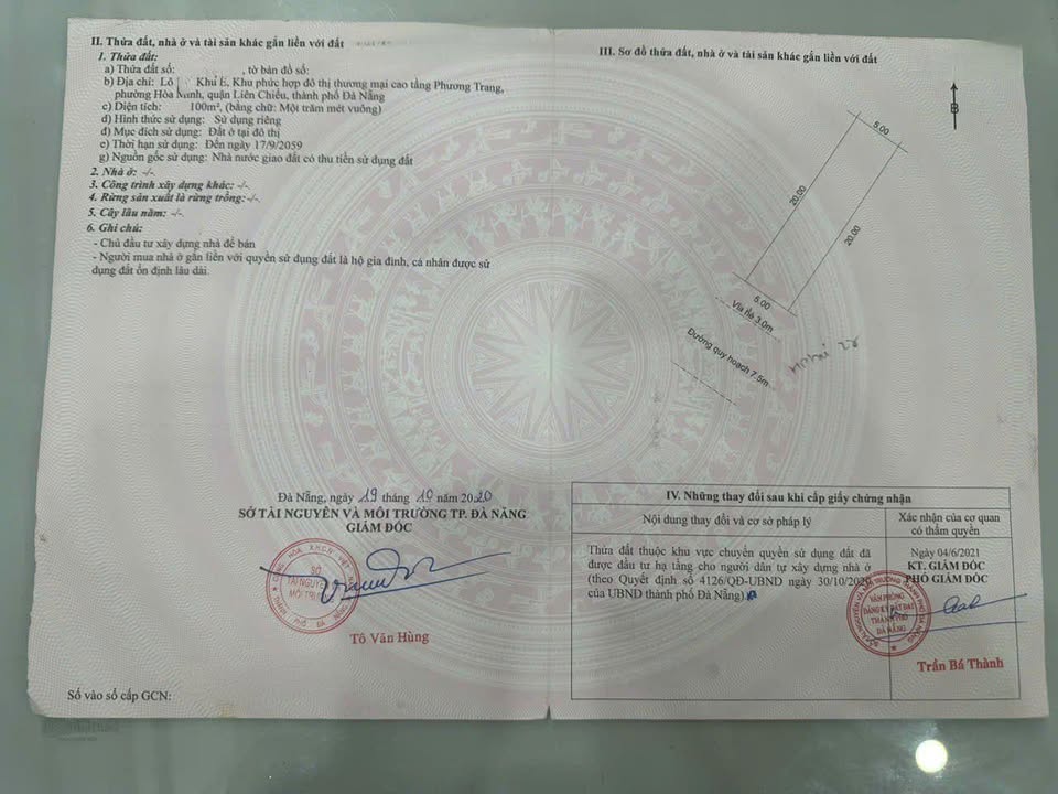 Đất nền Hòa Phú 29, Liên Chiểu, Đà Nẵng 100m² giá 7 tỷ - Cơ hội đầu tư tuyệt vời!