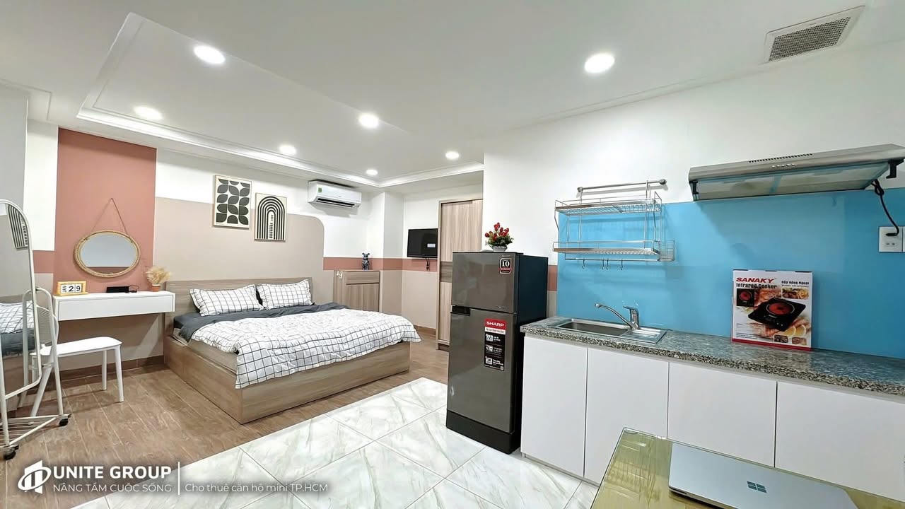 Căn hộ cho thuê CMT8, Quận 10 - Full nội thất đẹp, gần ga Sài Gòn!