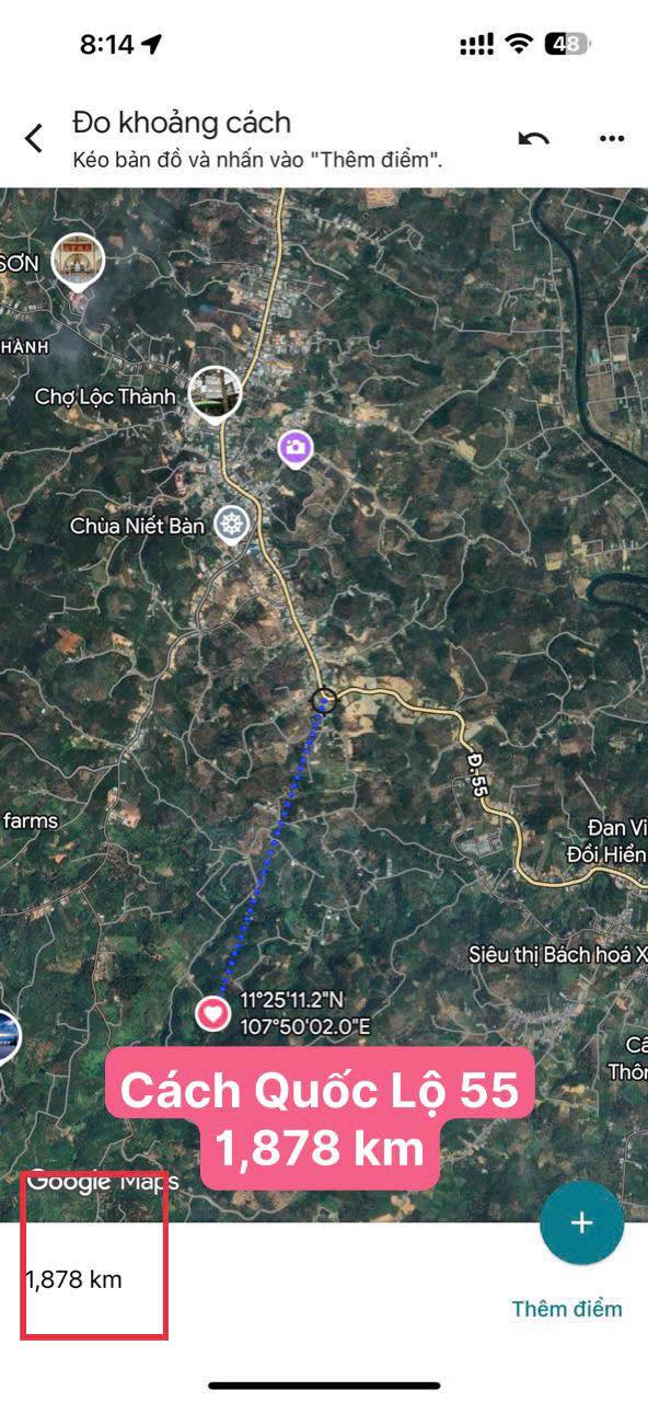 Đất nông nghiệp 1,7ha tại Lộc Nam, Bảo Lâm giá 3,4 tỷ - Thích hợp đầu tư sinh lời!