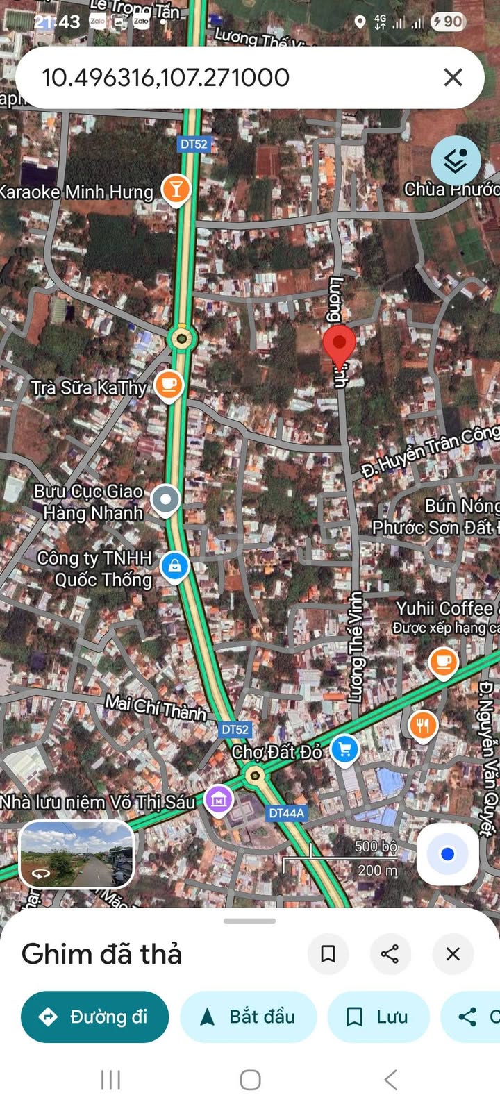 Đất nền mặt tiền đường Lương Thế Vinh, Đất Đỏ, 160m² - Sổ hồng riêng, giá tốt!