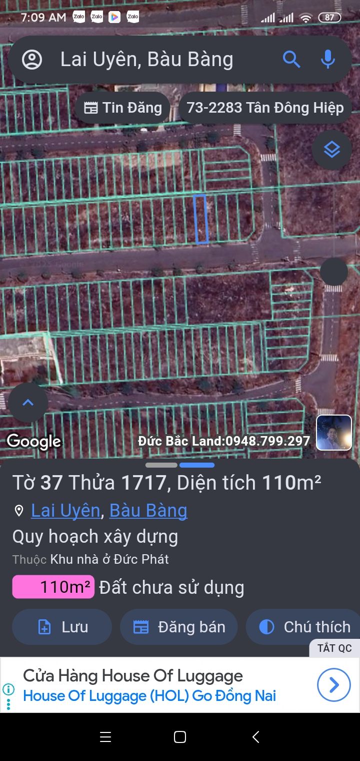 Đất nền 110m² KDC Đức Phát Bàu Bàng giá chỉ 1.15 tỷ - Cơ hội đầu tư tuyệt vời!