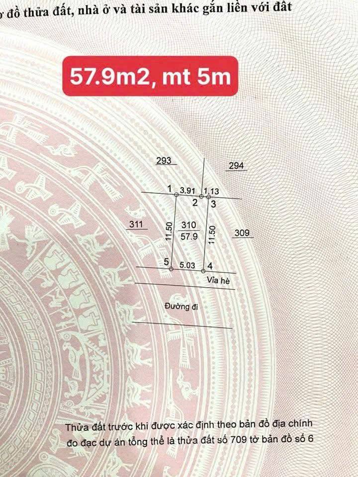 Đất nền Sơn Đồng Hoài Đức 57.9m² giá 1.102 tỷ - Nở hậu, gần công viên!