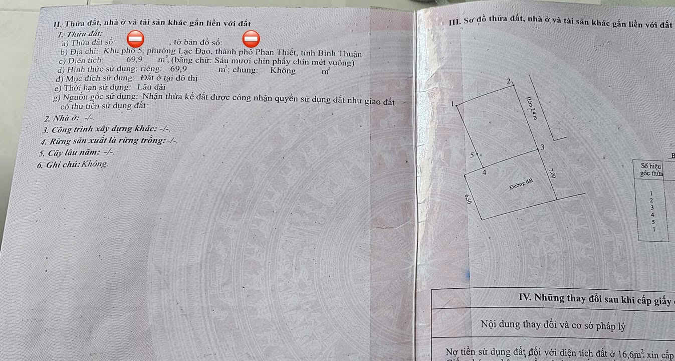 Nhà riêng đường Hàn Thuyên, Phan Thiết 69.9m² giá 2.8 tỷ - Chính chủ bán gấp!