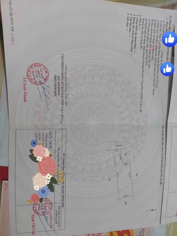 Bán đất thổ cư 340m² tại Quốc lộ 19, Đăk Đoa - Gần khu dân cư sầm uất!