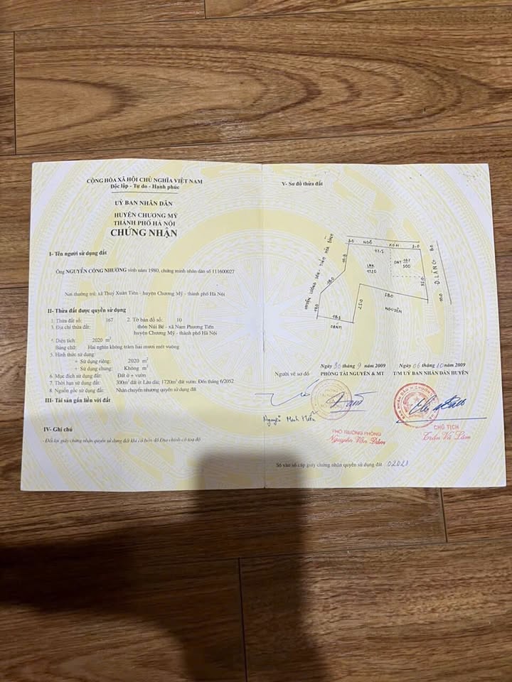 Đất nền Nam Phương Tiến, Chương Mỹ 3500m² giá 11.55 tỷ - View đồi Bù 833 cực đẹp!