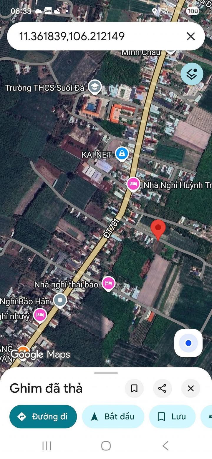 Đất thổ cư Suối Đá Dương Minh Châu 500m² - Giá cả thỏa thuận hấp dẫn!