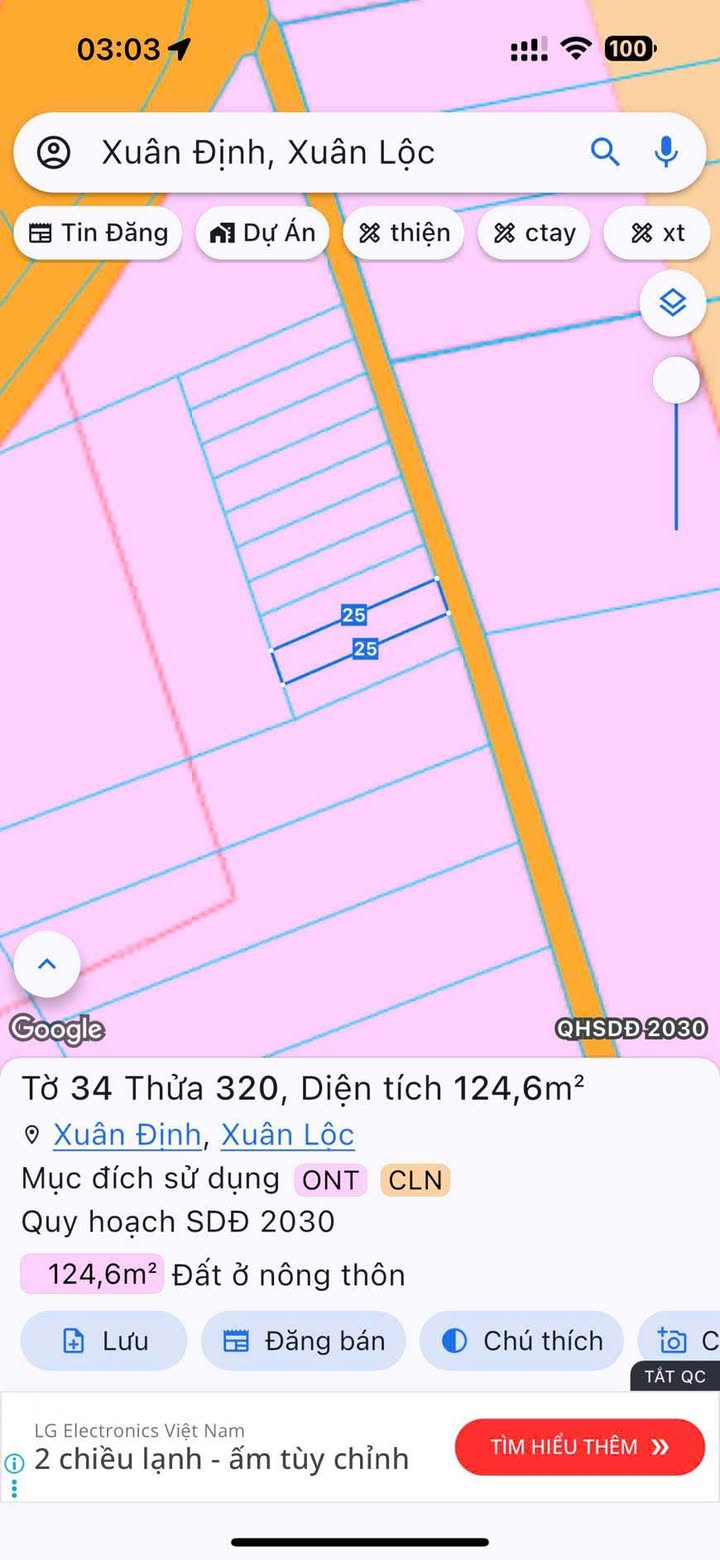 Đất nền chính chủ Xuân Định, Đồng Nai 125m² - Giá thương lượng hấp dẫn!