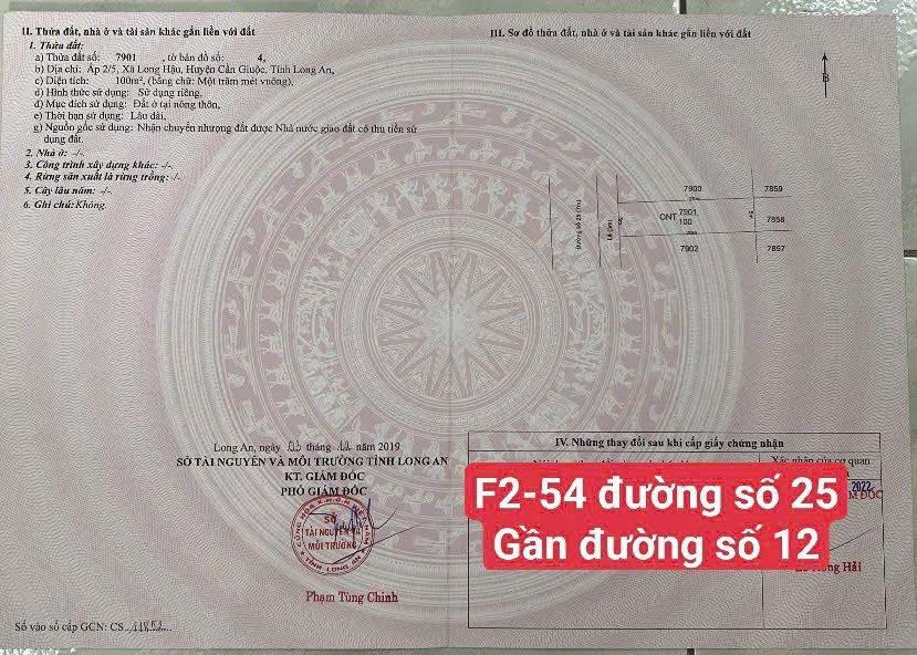 Đất nền đẹp đường số 25, Khu Thái Sơn T&T 100m² – Giá 2.19 tỷ, cơ hội đầu tư hấp dẫn!