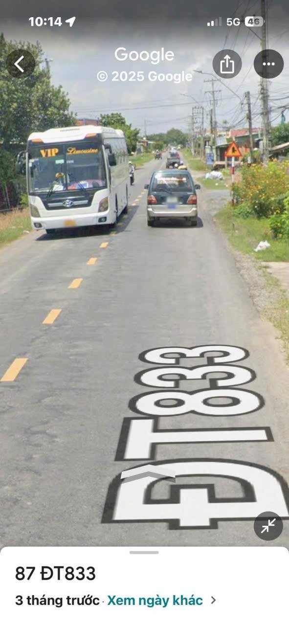 Đất thổ cư 500m² mặt tiền đường nhựa 833 - Đầu tư sinh lời tuyệt vời!