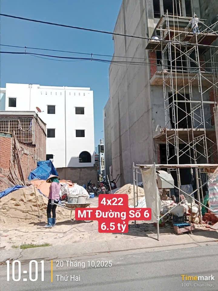 Đất nền lô góc 2 mặt tiền đường số 8, phường Bình Hưng Hòa, 80m² - Giá chỉ 6.2 tỷ!