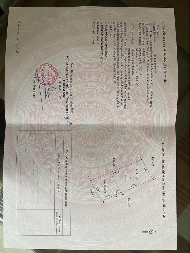 Đất nền chính chủ 171m² tại phường Trung Sơn, Tam Điệp - Cơ hội đầu tư tuyệt vời!