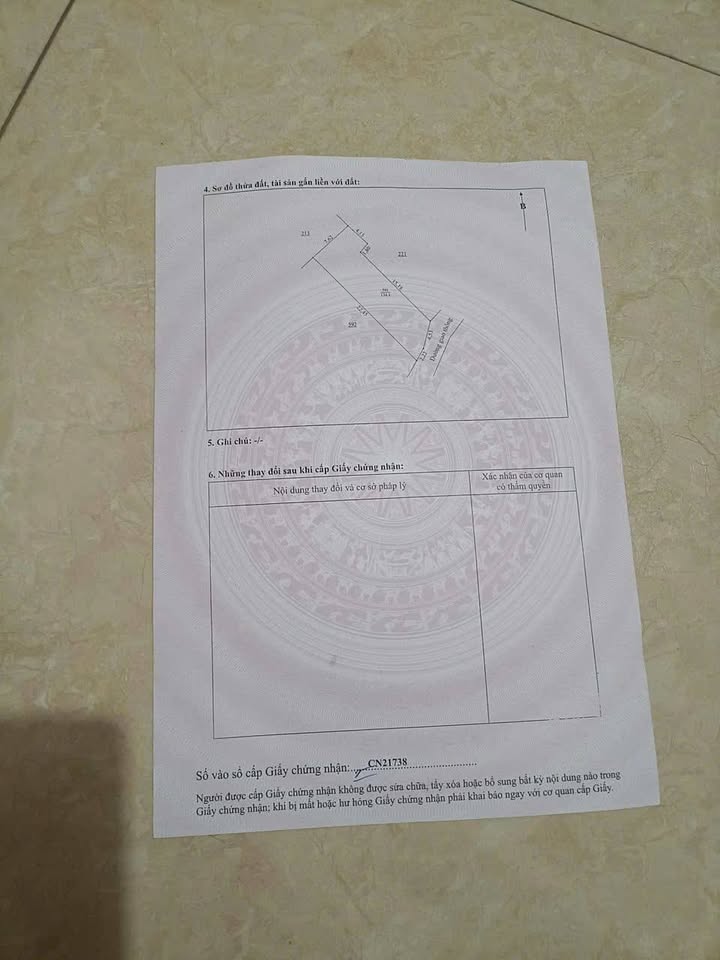 Đất thổ cư Điềm Thụy, Phú Bình 100m² giá 700 triệu - Nở hậu đẹp