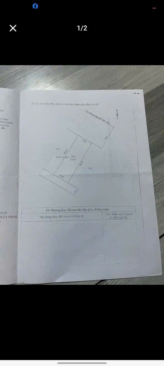 Bán nhà mặt tiền đường Nguyễn Văn Linh, Tây Ninh - Diện tích 225m², Giá 5.4 tỷ