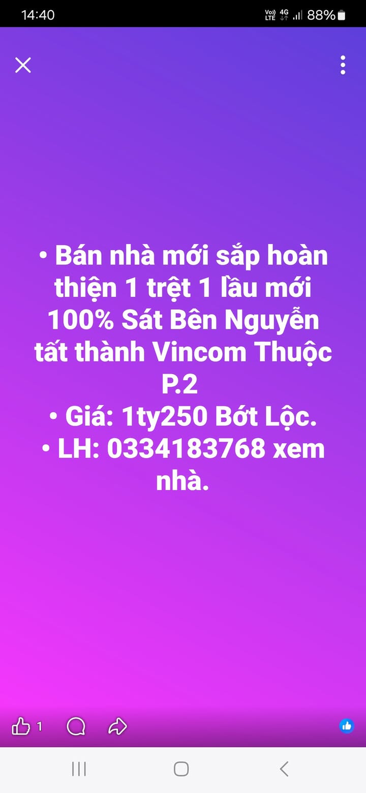 Nhà 2 tầng mới 100% tại phường 2, Sa Đéc - Giá 1.25 tỷ, bớt lộc!