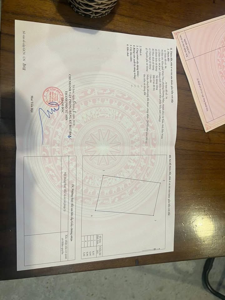 Đất nền Hương Mạc, Từ Sơn, Bắc Ninh 44.4m² - Lô góc đẹp, vị trí tiềm năng!