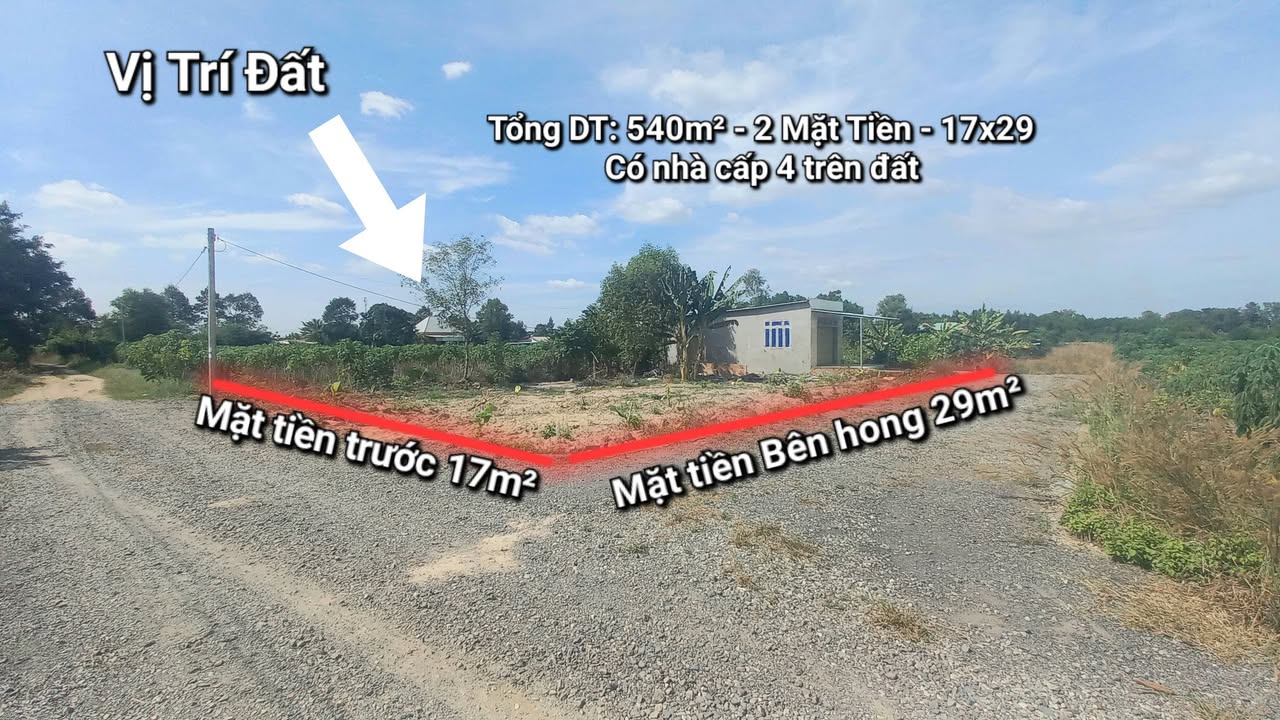 Đất nền 540m² tại Tóc Tiên, Phú Mỹ - Giá chỉ 1.3 tỷ, cơ hội đầu tư tuyệt vời!