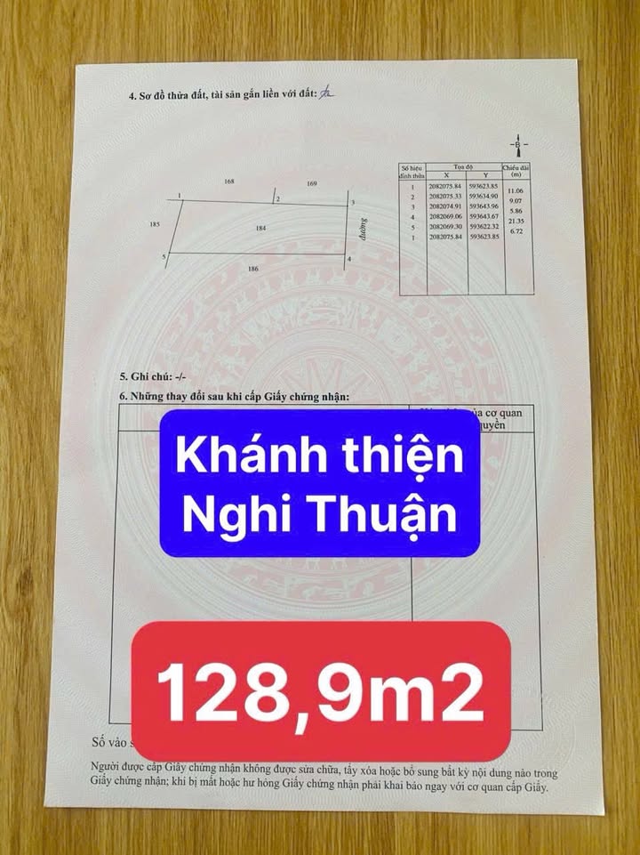 Đất nền Nghi Thuận 128m² giá 1.4 tỷ - Đầu tư sinh lời ngay trung tâm khu công nghiệp!