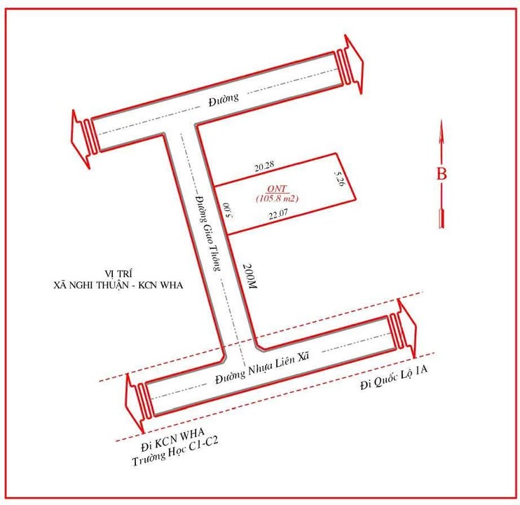 Đất ở Nghi Lộc 105m² giá chỉ 1.45 tỷ - Vị trí đắc địa, thuận tiện giao thông!