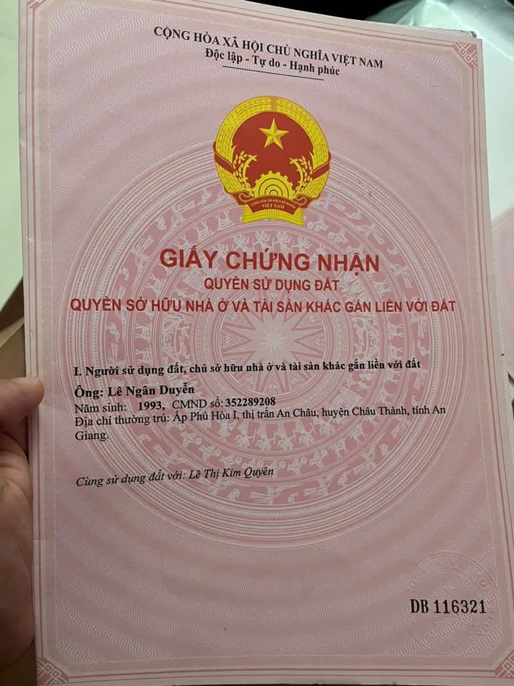 Đất thổ cư Long Xuyên 94,5m² giá 1,1 tỷ - Sổ đỏ chính chủ, thương lượng tốt!