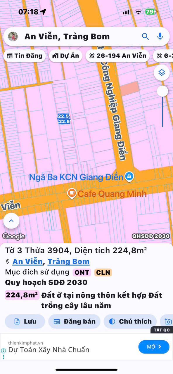 Đất nền An Viễn Trảng Bom 220m² - Vị trí đẹp, giá tốt thỏa thuận!