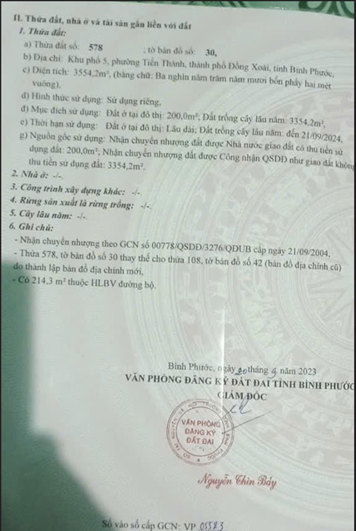 Đất 3 sào 5 khu phố 5 Tiến Thành, 8 tỷ - Thích hợp làm nhà xưởng hoặc nghỉ dưỡng!