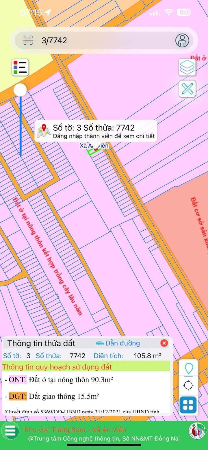 Đất nền phường An Viễn, Trảng Bom, Đồng Nai 100m² - Sổ hồng chính chủ, giá tốt thương lượng!