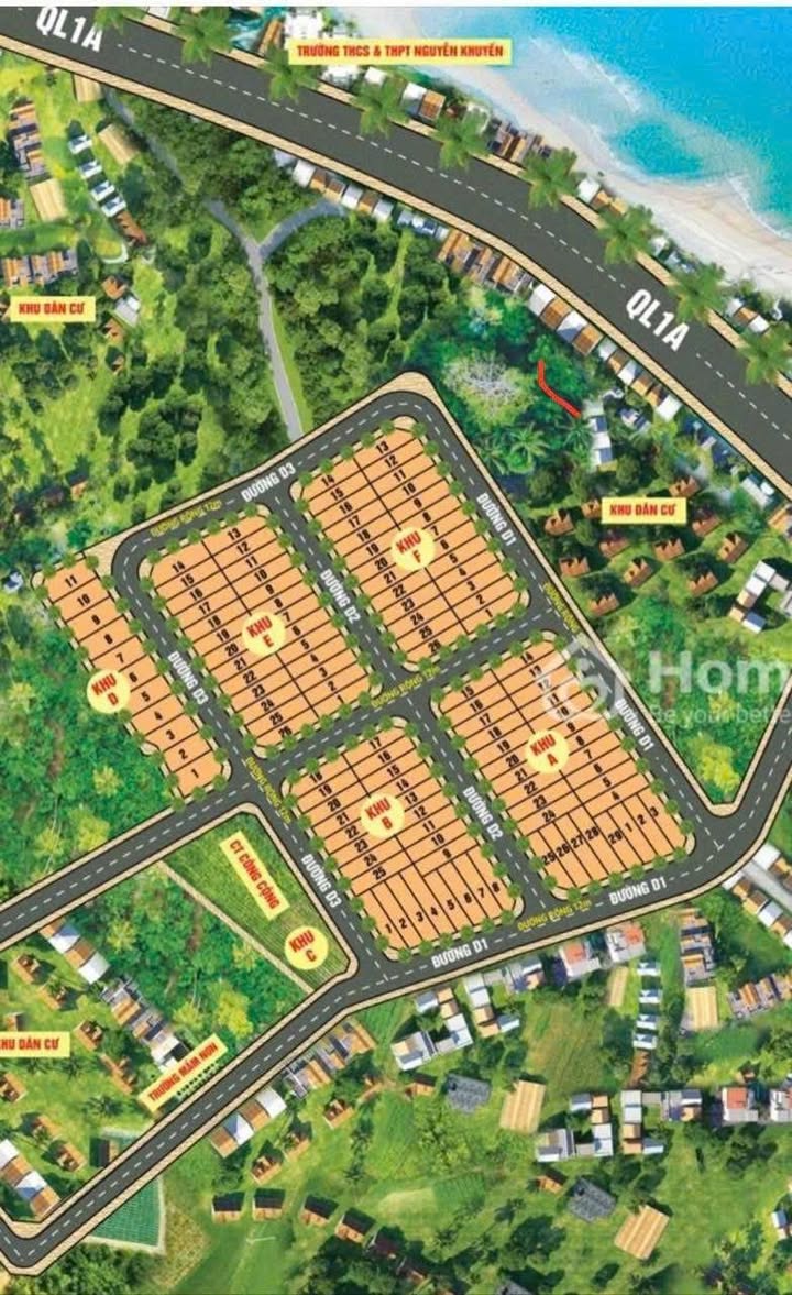 Đất thổ cư 100% KDC Đồng Mặn, Xuân Đài, Phú Yên 100m² giá 600 triệu - Đầu tư sinh lời ngay!