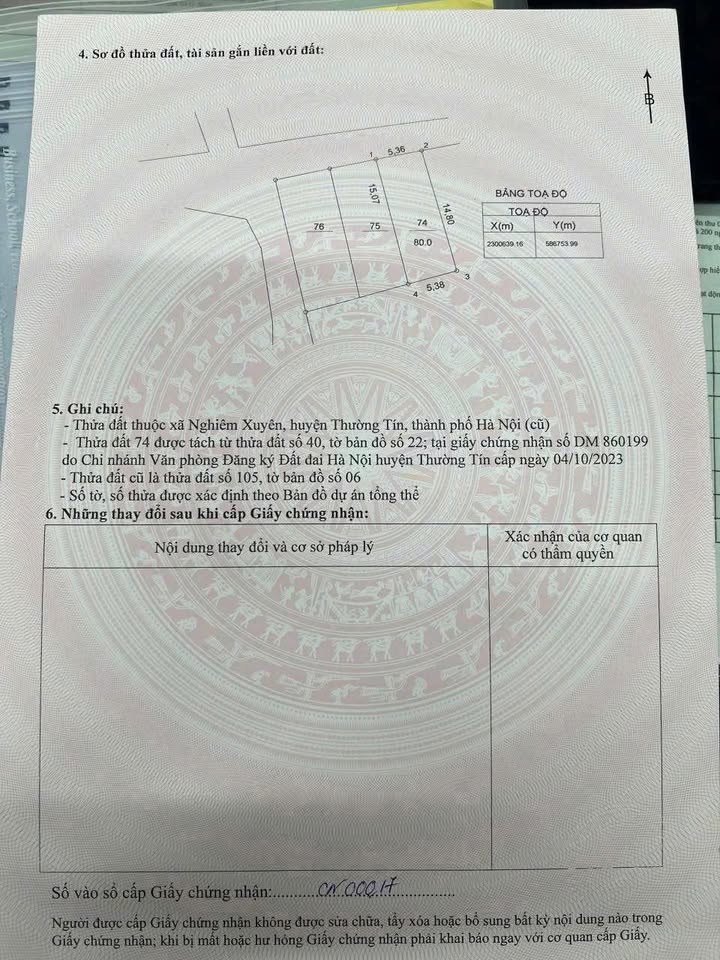 Đất nền Ngọc Liễu Viên, Nghiêm Xuyên 80m² giá 2.88 tỷ - Cơ hội đầu tư hấp dẫn!