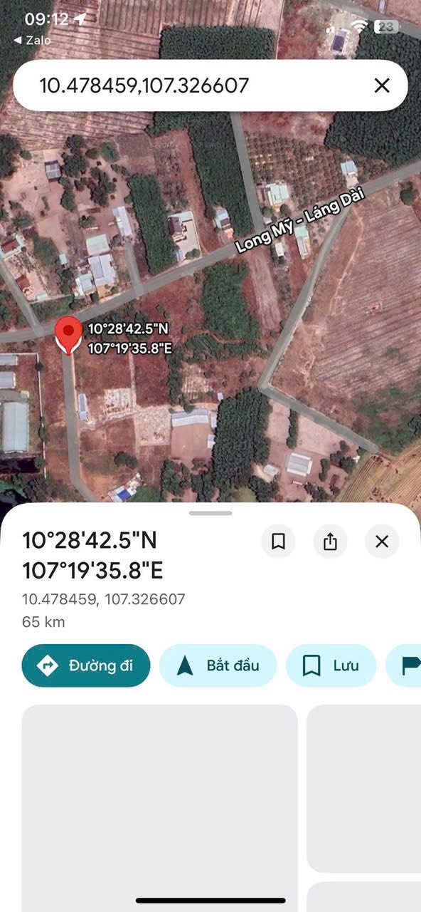 Đất nền Phước Hội, Đất Đỏ 1700m² giá 4.5 tỷ - Đường nhựa 2 mặt tiền, gần biển!