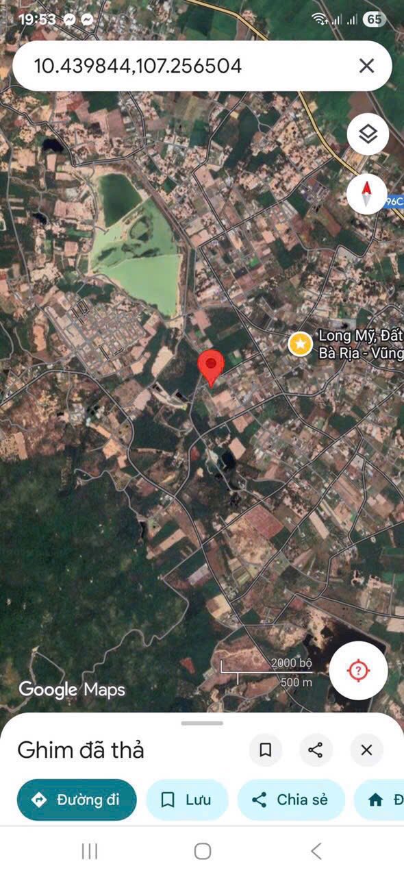 Lô đất góc 2 mặt tiền xã Phước Hải 1439m² giá 6 tỷ - Gần biển Phước Hải!